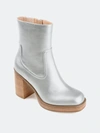 Journee Collection Brittany Tru Comfort Foam Bootie In Silver