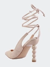 London Rag Spiced Night Faux Suede Cut Out Heel Laceup Sandals In White