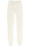 Bottega Veneta Elastic Waistband Wool Blend Joggers In White