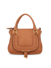Chloé Small Marcie Leather Shoulder Bag In M Tan