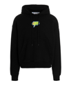 Off-white Logo Printed Drawstring Hoodie