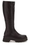 GIANVITO ROSSI RIDGED-DETAIL KNEE LENGTH BOOTS