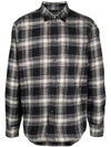 Diesel S-umbe-check-nw Cotton Check Regular Fit Button Down Shirt In Black