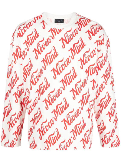 Etudes Studio Nevermind Long-sleeved Sweatshirt In Red