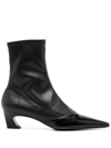 ACNE STUDIOS 50MM POINTED-TOE ANKLE BOOTS