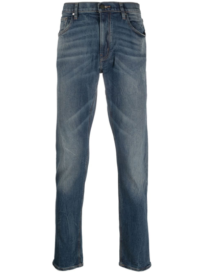 Michael Kors Faded-effect Skinny Jeans In Blue
