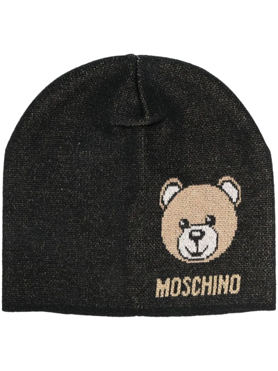 Moschino Logo Detailed Knit Beanie - ShopStyle Hats