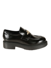 LOVE MOSCHINO LOGO PLATFORM LOAFERS