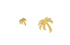 Palm Angels Palm-detail Stud Earrings In Gold