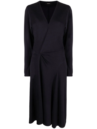 Isabel Marant Courtney V-neck Dress In Black
