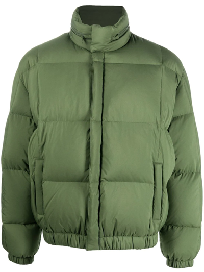 Kenzo Quilted Puffer Jacket In Green