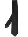 Giorgio Armani Woven Jacquard Tie In Black