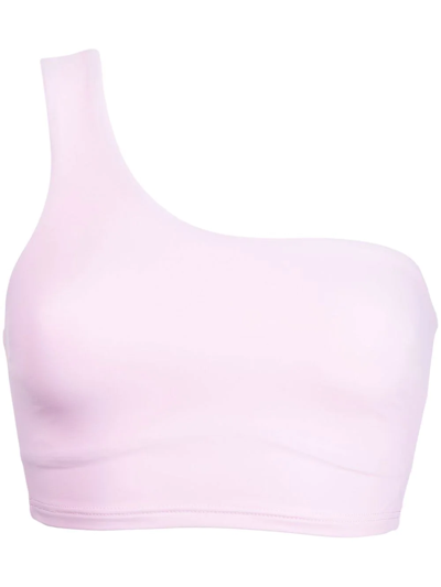 Bondi Born Ollie One-shoulder Bikini Top In Pink