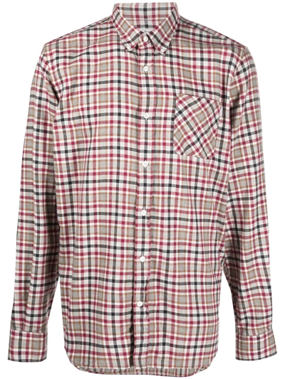 Woolrich Checked Button-down Shirt In Red
