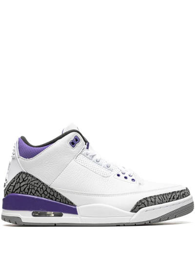 Jordan Air  3 "dark Iris" Sneakers In White