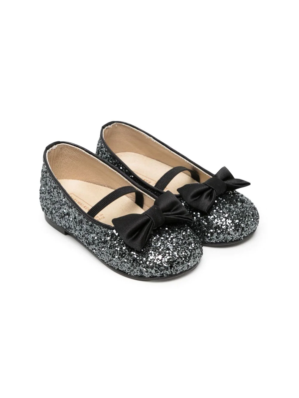 BabyWalker crystal-embellished suede ballerina shoes - Neutrals