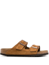 Birkenstock Suede Arizona Sandals Mink Brown In Brown