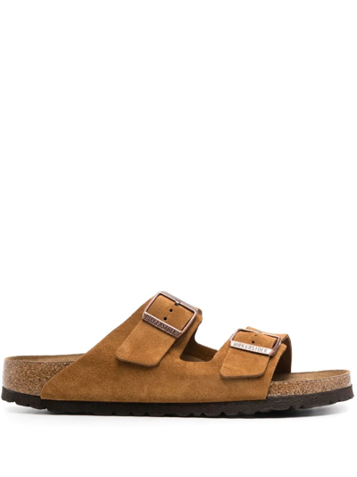 Birkenstock Arizona Buckle-fastened Sandals In Brown