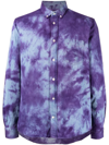 STAIN SHADE LONG-SLEEVE TIE-DYE SHIRT