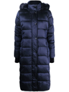 MICHAEL MICHAEL KORS IRIDESCENT BELTED PADDED COAT