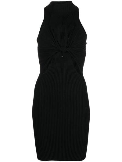 Dion Lee Twist-detail Cut-out Dress In Black