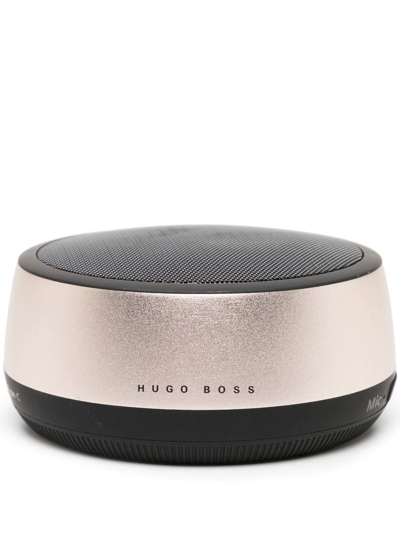 Hugo Boss Logo-print Speaker In Gold