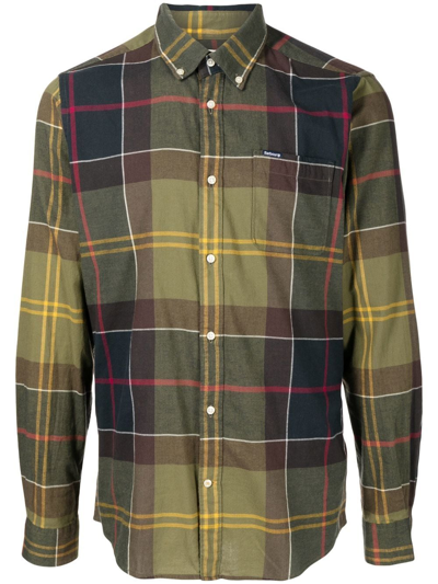 Barbour Glendaletailored Long-sleeve Shirt In Green