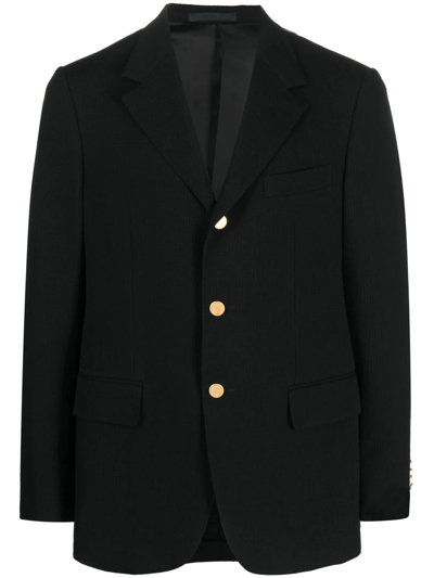 Caruso Single-breasted Blazer In Black