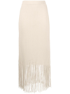 ZIMMERMANN FRINGE-DETAIL HIGH-WAISTED SKIRT