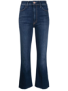 Mother The Hustler Heel Jeans In Blue
