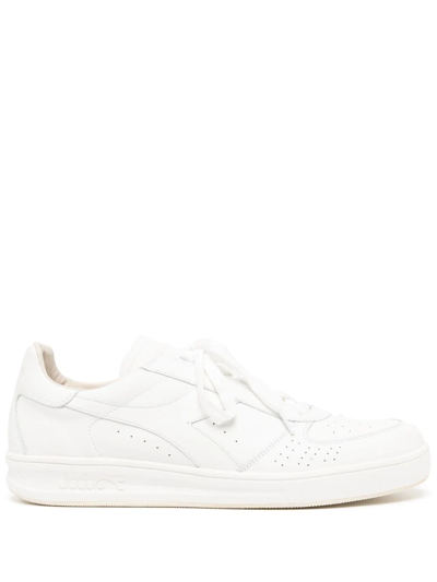Diadora Panelled Logo-patch Sneakers In White