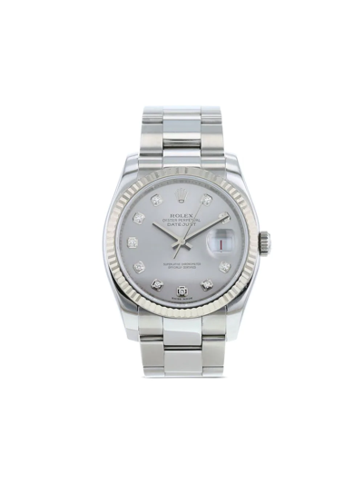 Pre-owned Rolex 2010  Datejust In White