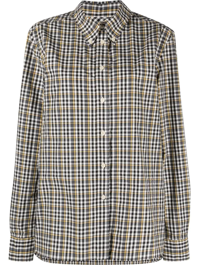 Isabel Marant Rivalia Check Poplin Shirt In Black