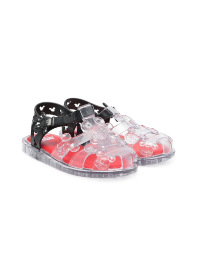 Mini Melissa Kids' X Disney Buckle-fastening Jelly Shoes In White