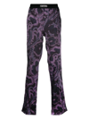 TOM FORD FLORAL-PRINT STRETCH-SATIN TROUSERS