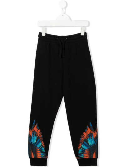 MARCELO BURLON COUNTY OF MILAN WINGS-PRINT TRACK PANTS