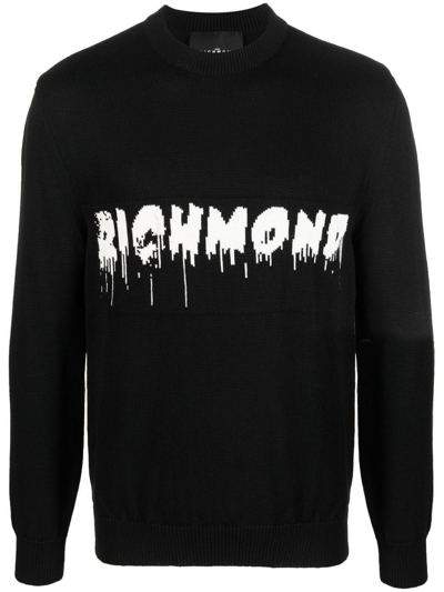 John Richmond Logo-print Sweatshirt In Black
