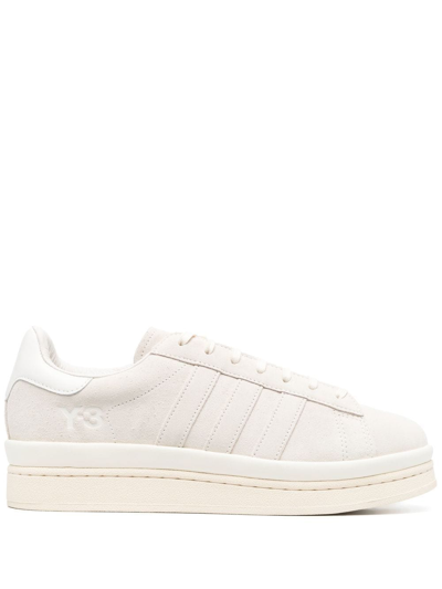 Y-3 Hicho Low-top Sneakers In Talc Cleabrown Creawhite