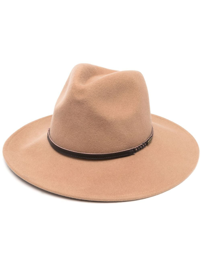 Barbour Tack Wool Fedora In Brown