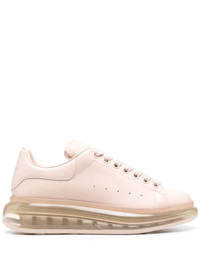Alexander Mcqueen Leather Chunky-sole Sneakers In Pink