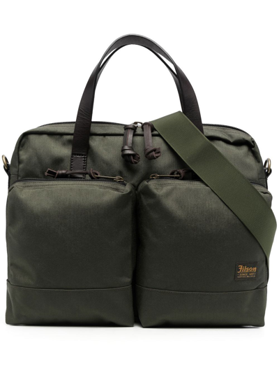 Filson 多袋设计电脑包 In Green