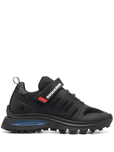 Dsquared2 Panelled Low-top Sneakers In Black