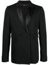 Sapio Double-breasted Blazer In Black