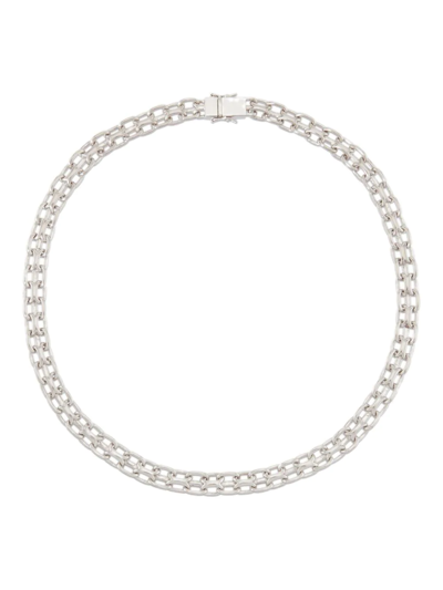 Tom Wood Chain-link Clasp-fastening Necklace In Silver