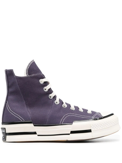 Converse Chuck 70 Plus Distorted High Sneakers In Dark Raisin | ModeSens
