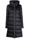 Save The Duck Lysa Long Puffer Coat In Black