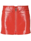 Courrèges Red Swallow Miniskirt In Yellow &amp; Orange