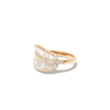 Anita Ko 18kt Yellow Gold Palm Leaf Diamond Ring In Gold