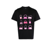 JACQUEMUS BLACK LE T-SHIRT BAG PRINT COTTON T-SHIRT,226JS060210118693901