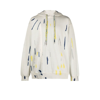 Feng Chen Wang Neutral Tie-dye Print Cotton Hoodie In Neutrals